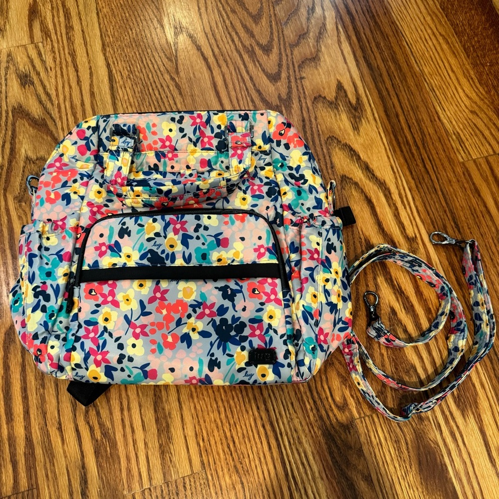 Lug Canter Convertible Crossbody / Backpack - Wildflower Multi